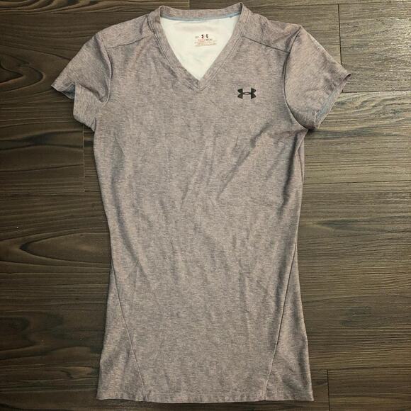 Women’s Grey Under Armour Workout Top - Picture 1 of 3